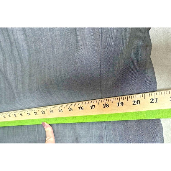 Hugo Boss Mens Super 100 Blazer 44R Wool Silver Gray Coat Pasolin Movie Formal - Picture 10 of 16